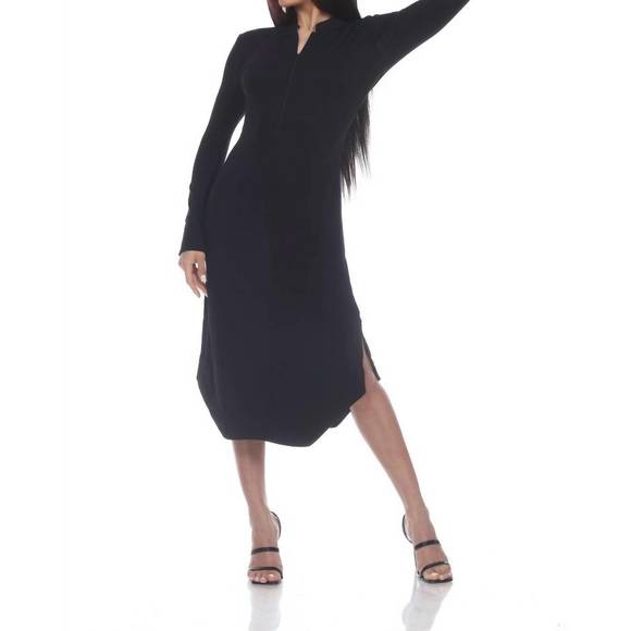 NEW ONE ESSENCE mandy mandarin dress in black - Picture 1 of 1